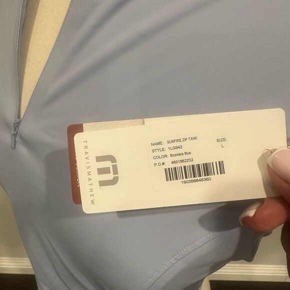 New With Tags! Travis Mathew Women's Sunfire Zip Tank Size Large - Picture 8 of 14